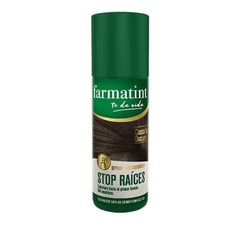 Farmatint FTT Stop Raíces Castaño Oscuro Spray, 75 ml