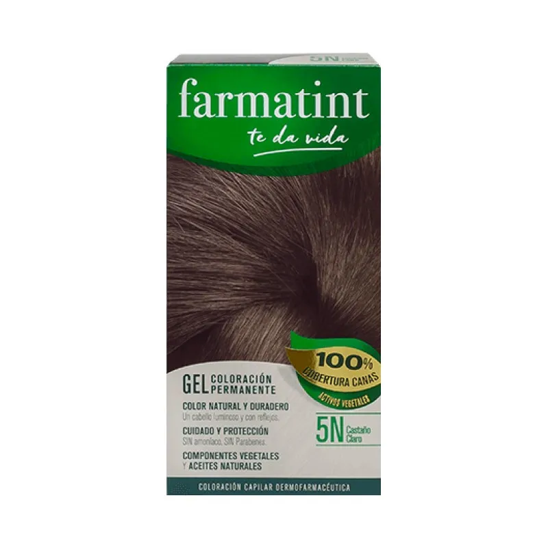 Farmatint 5n castaño claro FTT Gel, 130 ml Farmatint 5n castaño claro FTT Gel, 130 ml