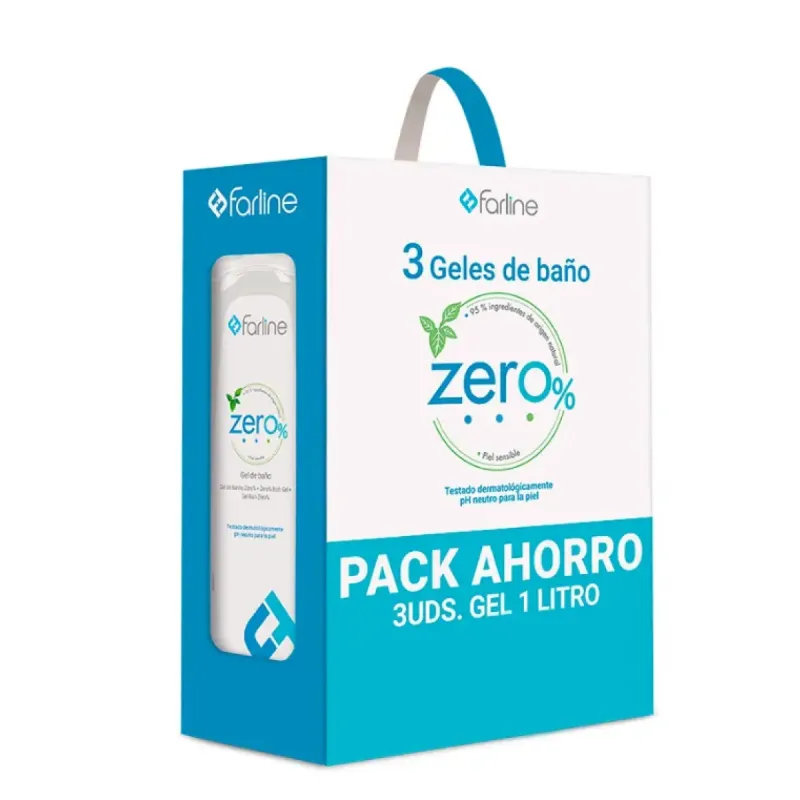 Farline Triplo Gel Zero% 1litro, 3 unidades