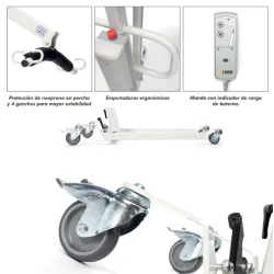 Grúa de traslado Falcón con arnés Grúa de traslado Falcón con arnés