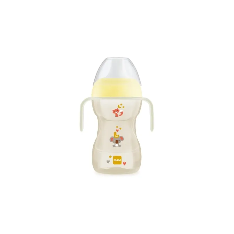 MAM Fun to Drink Cup Night&Day Vaso de aprendizaje color neutro, 270 ml