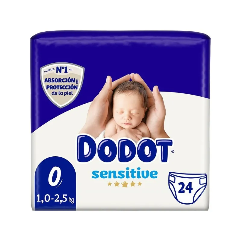 Dodot Protection Plus Sensitive Prematuro T-0 1.5-2.5 kg, 24 unidades