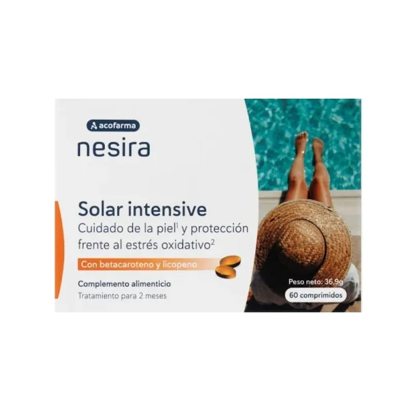 Acofar Nesira Comprimidos Solar Intensive, 60 comprimidos Acofar Nesira Comprimidos Solar Intensive, 60 comprimidos