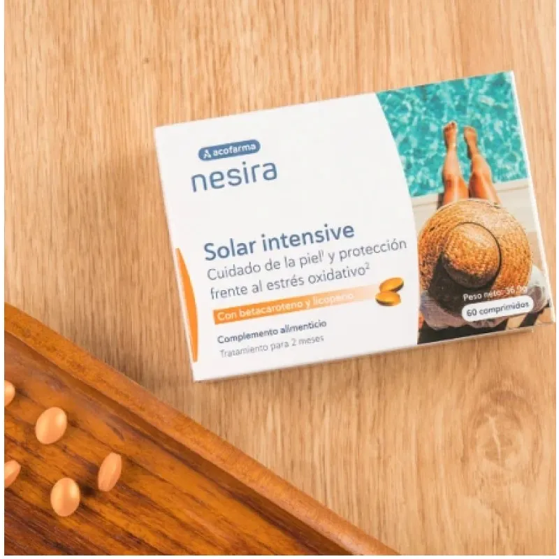 Acofar Nesira Comprimidos Solar Intensive, 60 comprimidos Acofar Nesira Comprimidos Solar Intensive, 60 comprimidos