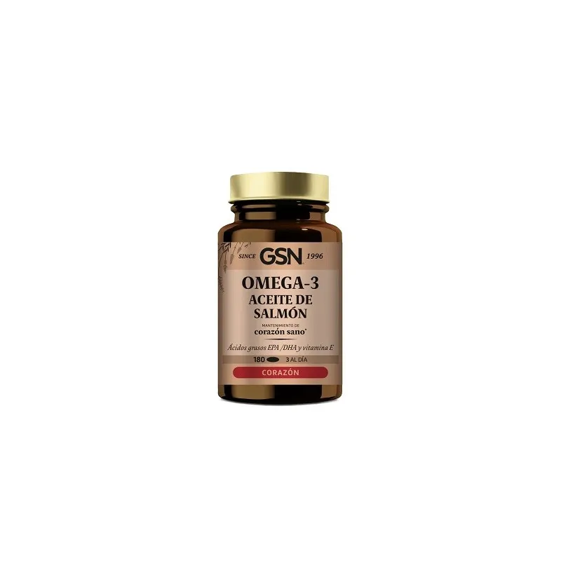 GSN Aceite Salmón Omega 3, 180 perlas