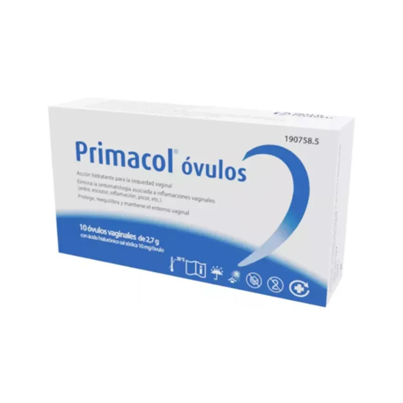 Primacol óvulos, 10 unidades