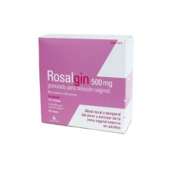 Rosalgin 500mg, 20 sobres granulado para solución vaginal