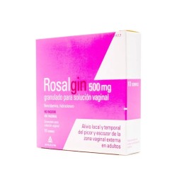 Rosalgin 500mg, 10 sobres granulado para solución vaginal