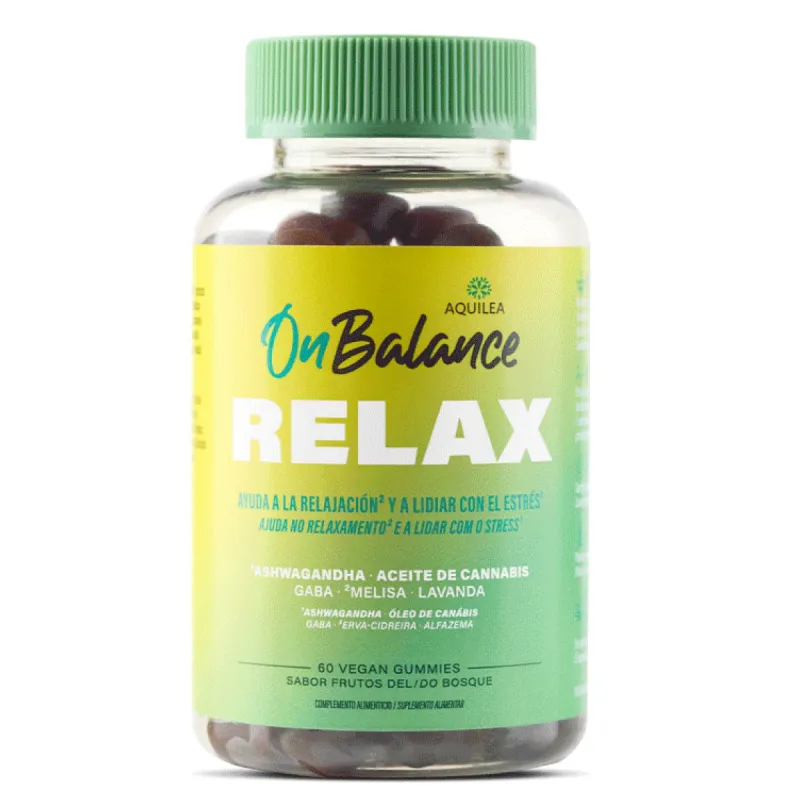 Aquilea Onbalance Relax Sabor Mora, 60 gummies