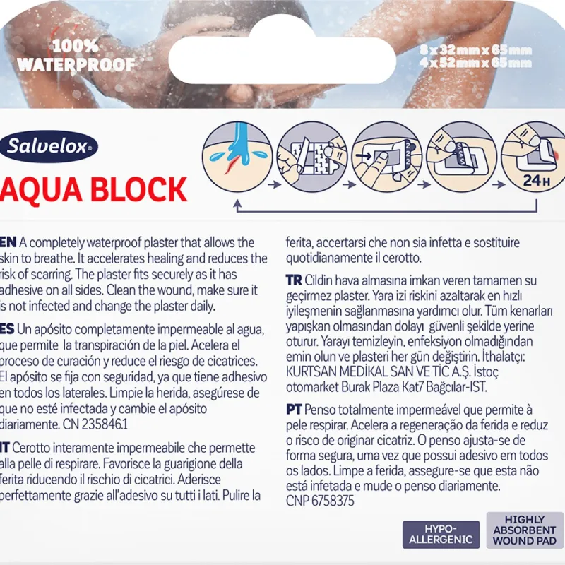 Salvelox Aqua Block, 12 unidades