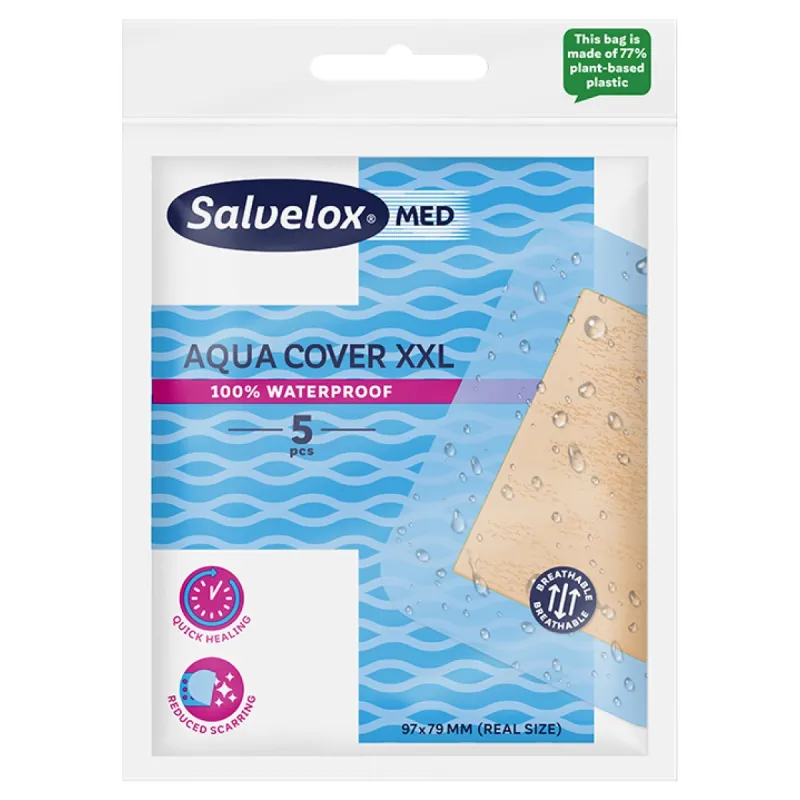 Salvelox Med Aqua Cover Aposito XXL, 5 apositos Salvelox Med Aqua Cover Aposito XXL, 5 apositos
