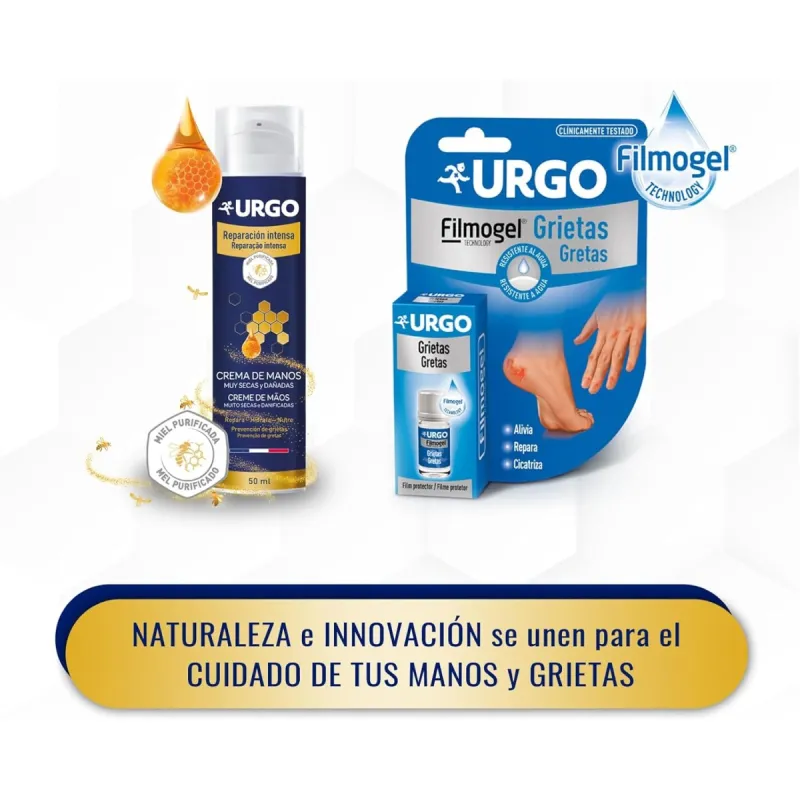 Urgo Crema de Manos Reparacion Intensa Miel, 50 ml Urgo Crema de Manos Reparacion Intensa Miel, 50 ml