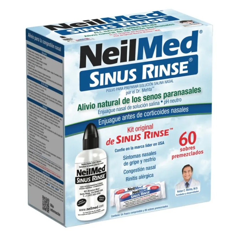 NeilMed Sinus Rinse Kit 240 ml + 60 sobres NeilMed Sinus Rinse Kit 240 ml + 60 sobres