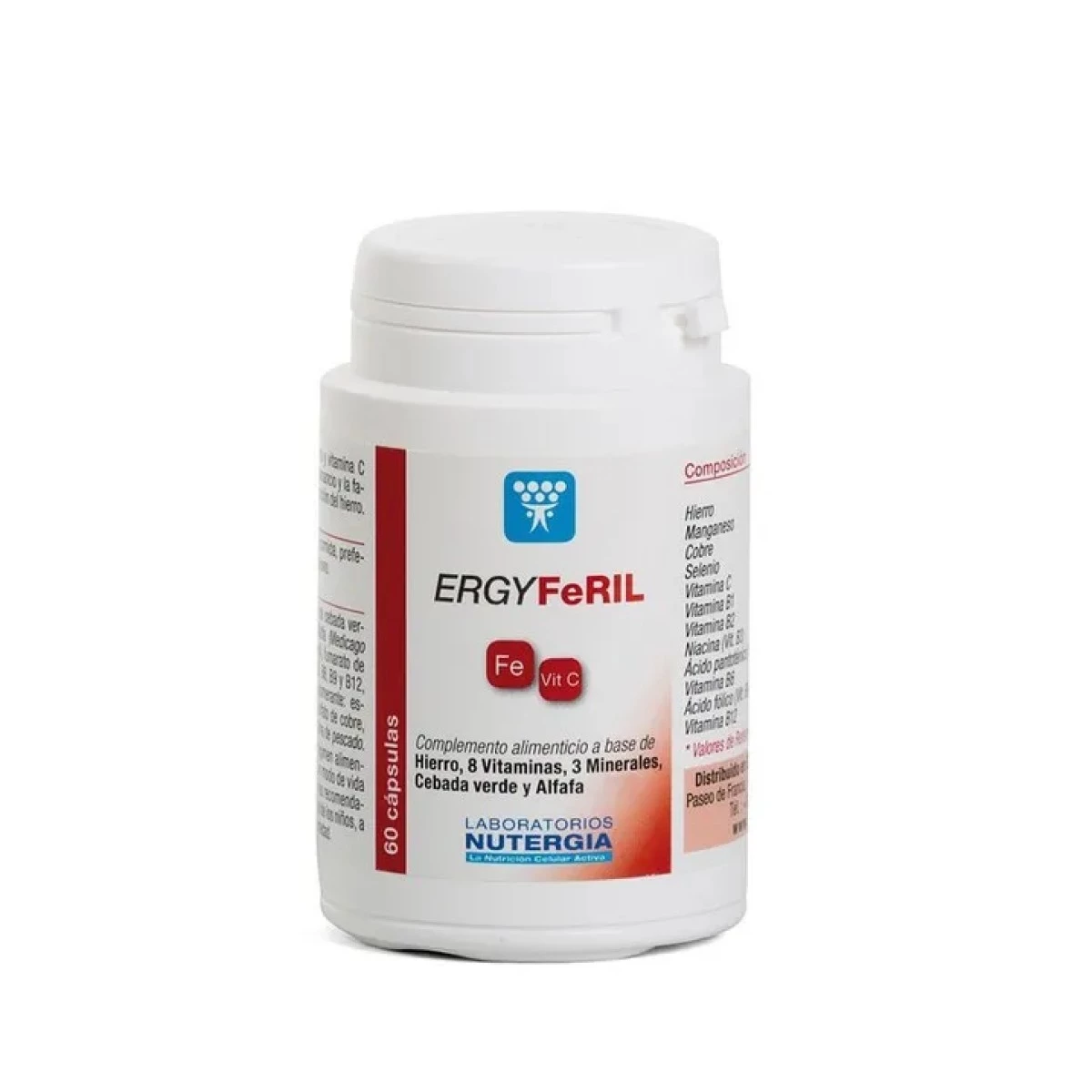 Nutergia Ergyferil Fe+Vit C, 60 capsulas