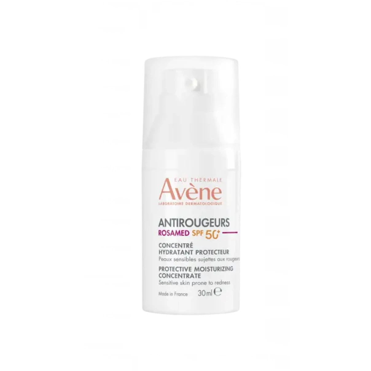 Avene Antirougeurs Rosamed SPF 50+ Concentrado Hidratante Protector, 30 ml