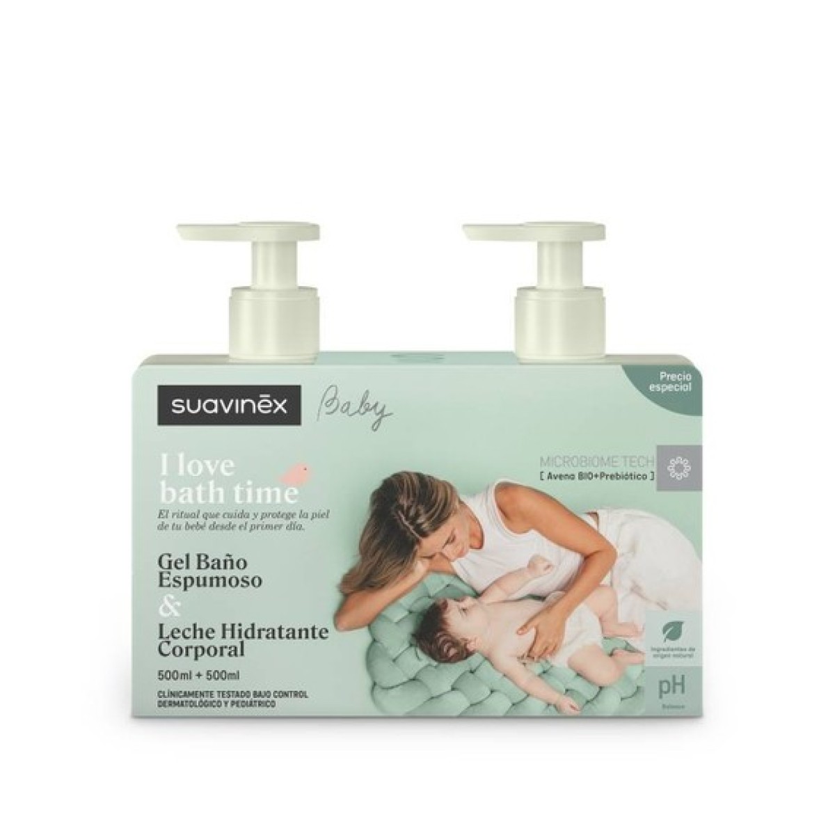 Suavinex Duplo Gel Espumoso, 500 ml + Locion, 500 ml