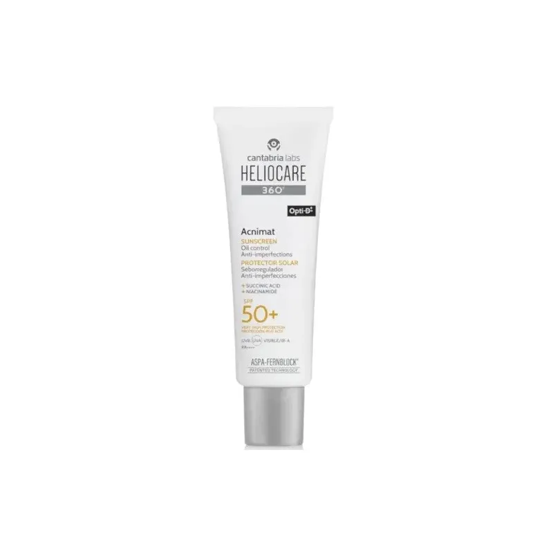 Heliocare 360º SPF50+ Acnimat Protector Solar, 50 ml
