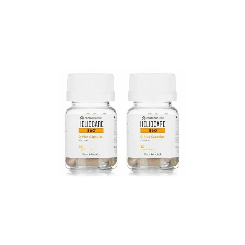 Heliocare 360º D Plus OFERTA DUPLO, 60 cápsulas