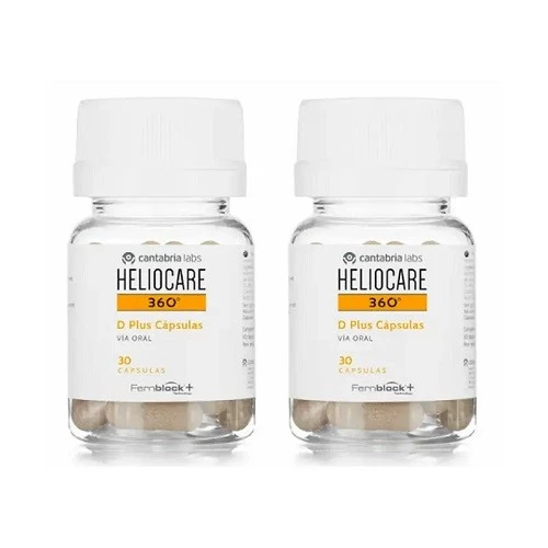 Heliocare 360º D Plus OFERTA DUPLO, 60 cápsulas