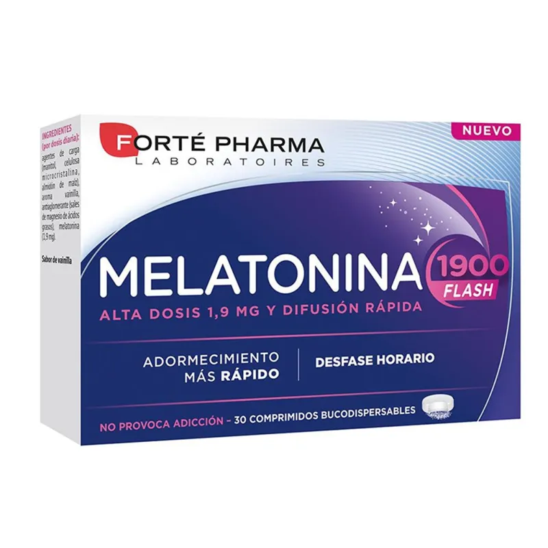Melatonina Flash 1900, 30 comprimidos bucodispersables (enero) Melatonina Flash 1900, 30 comprimidos bucodispersables (enero)
