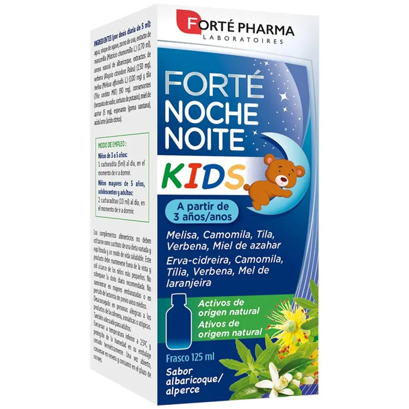 Forte Noche Kids Solución Bebible Sabor Albaricoque, 125 ml (enero)