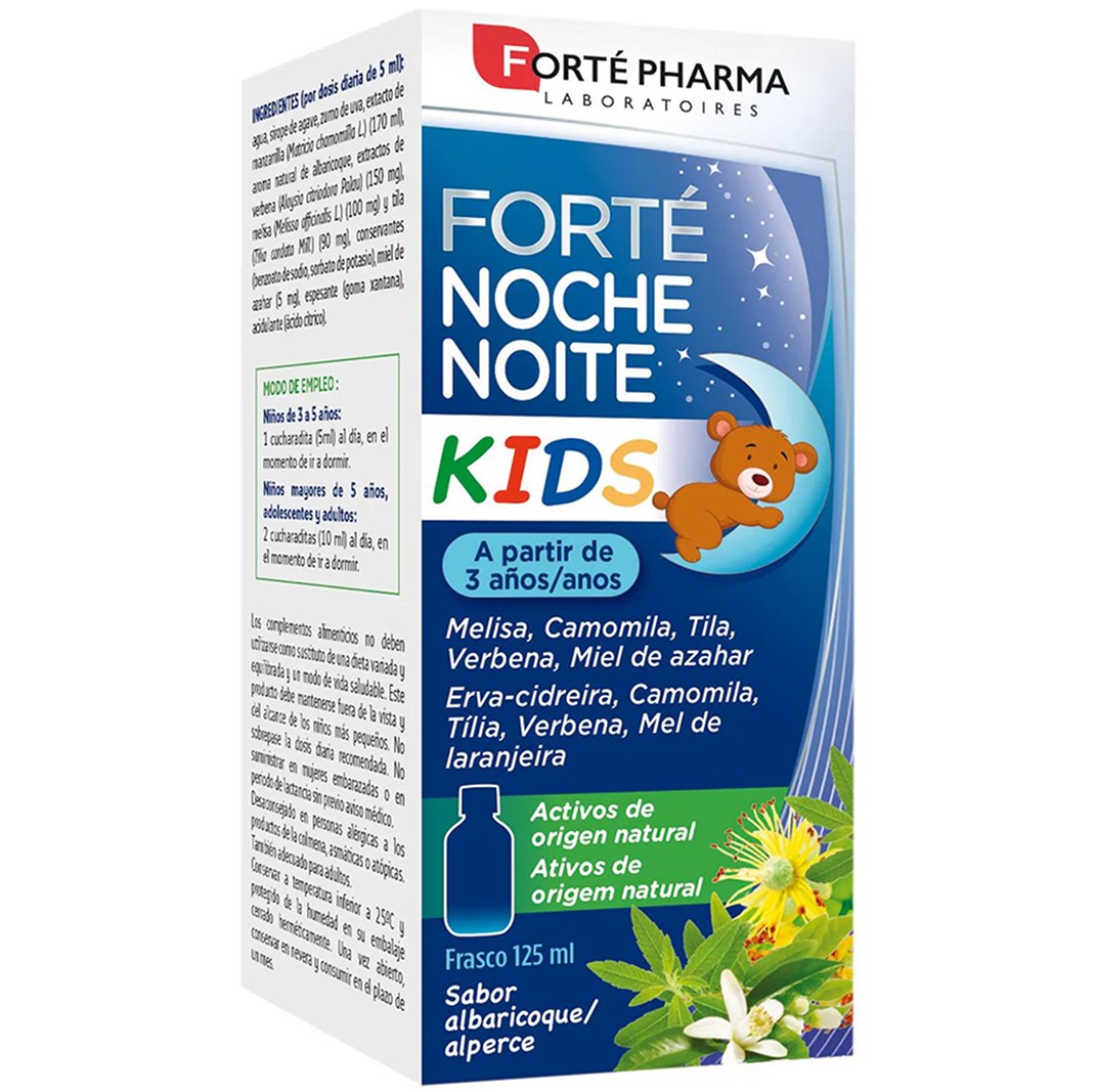 Forte Noche Kids Solución Bebible Sabor Albaricoque, 125 ml (enero)