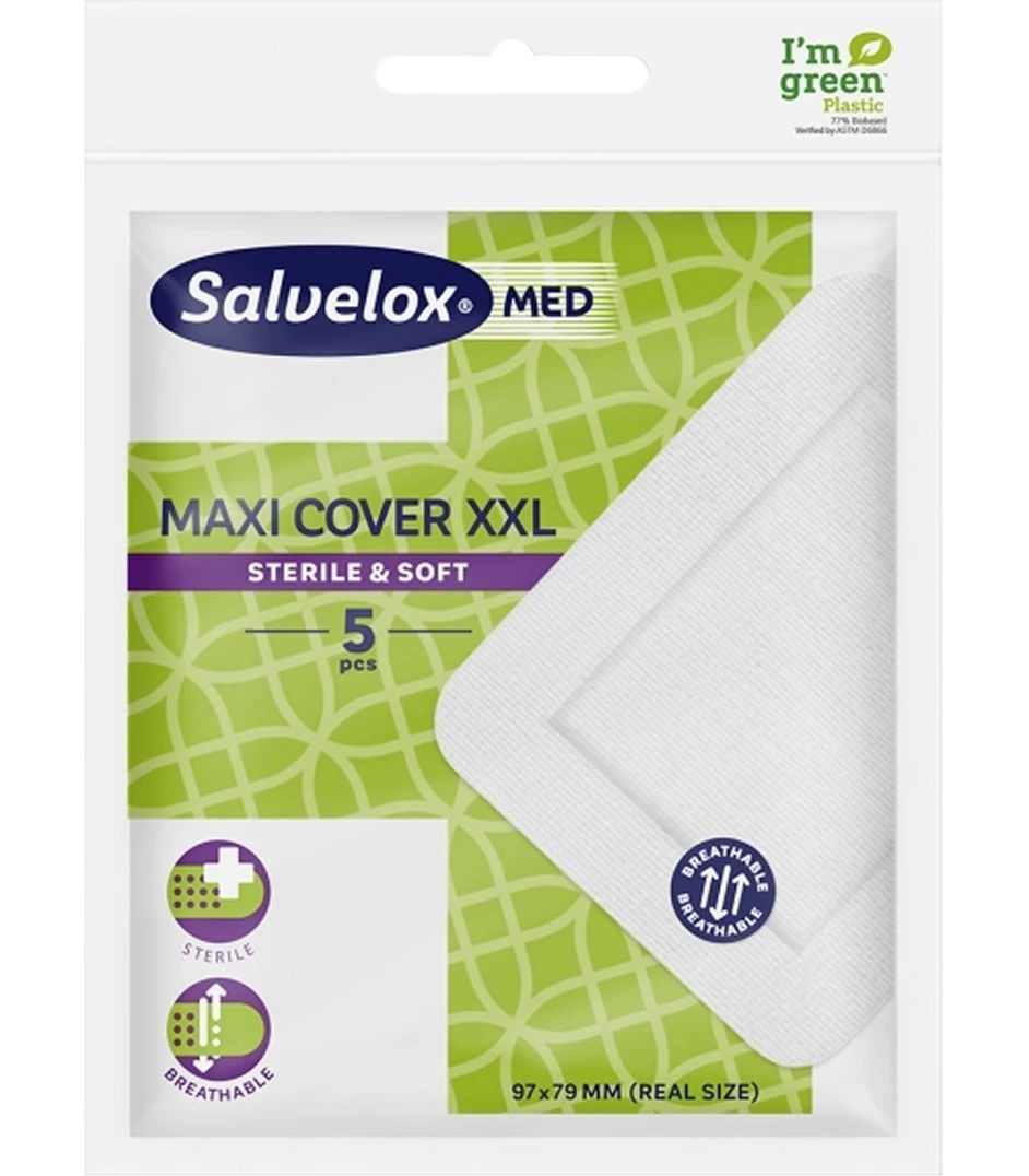 Salvelox Med Maxi Cover Aposito Esteril XXL, 5 apositos