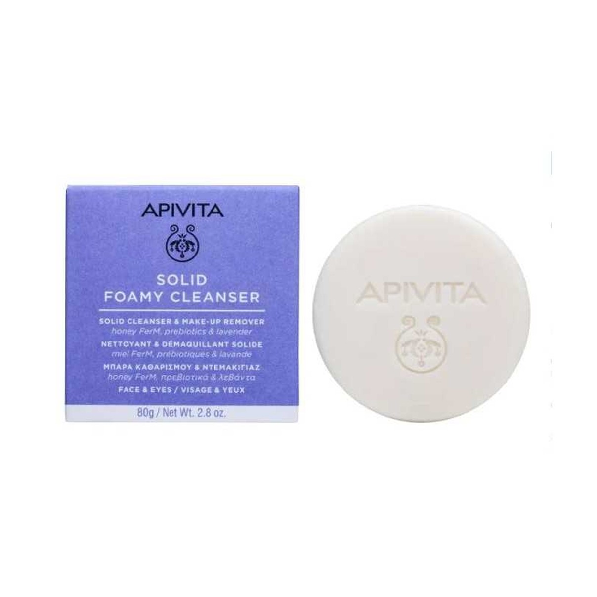 Apivita Pastilla Espuma Limpiadora, 80 gr