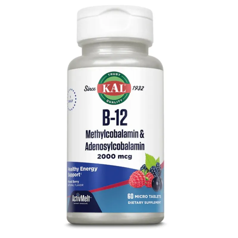 Solaray B12 Methylcobalamin & Adenosylcobalamin, 2000mg