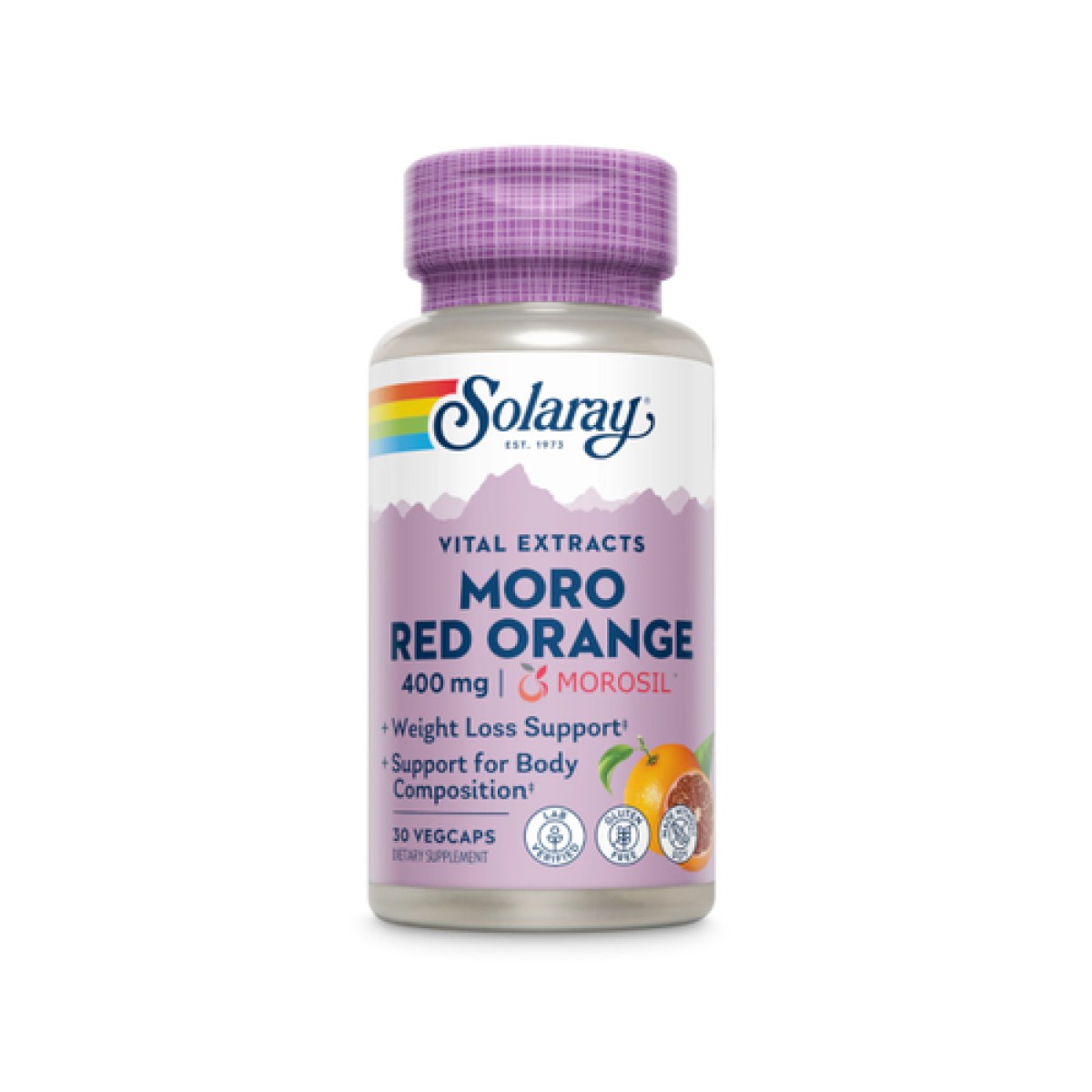 Solaray Moro Red Orange 400mg, 30 vegcaps