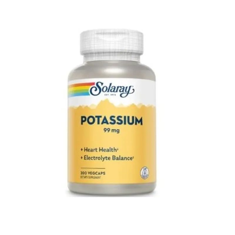 Solaray Big Potassium Citrate 99mg, 200 vegcaps