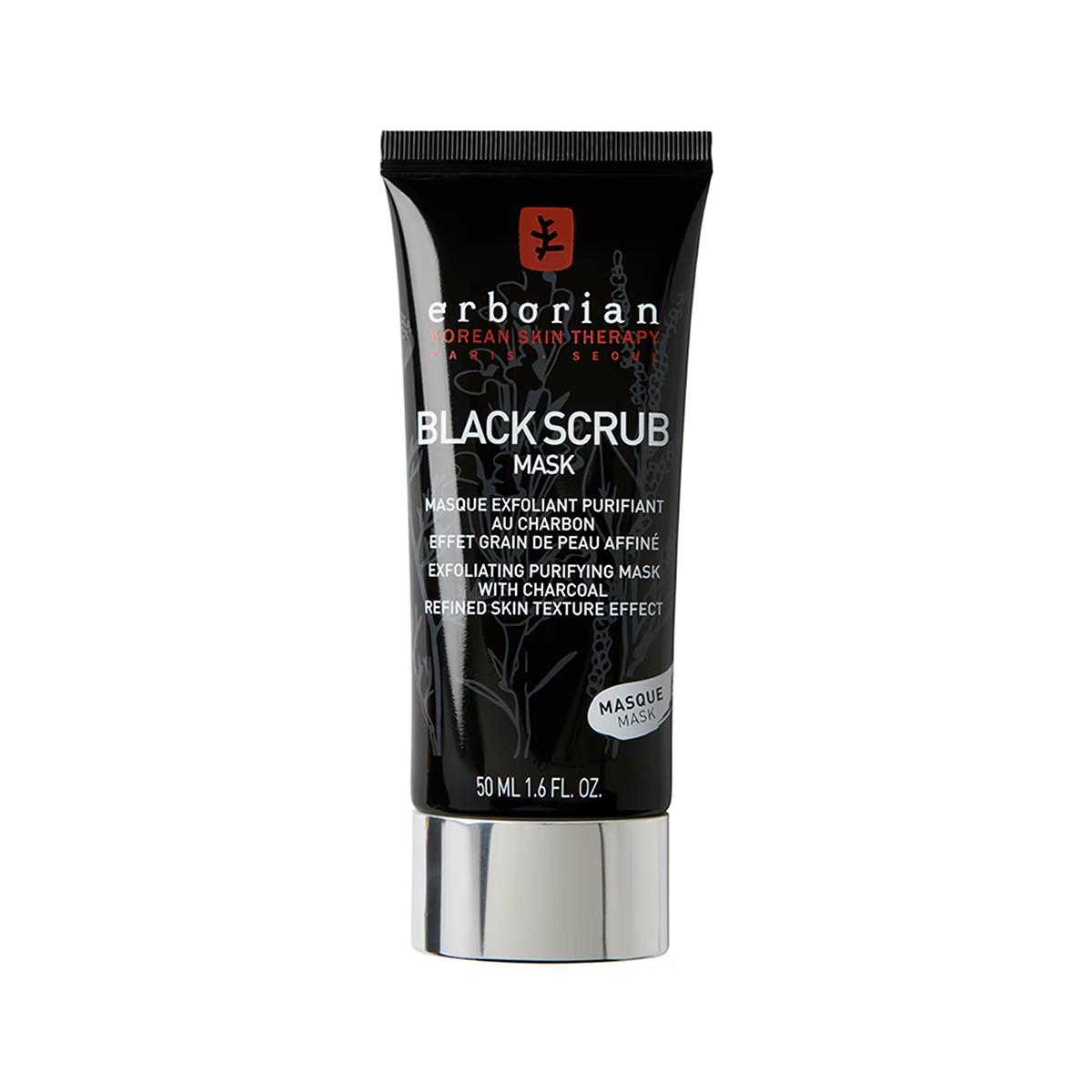 Erborian black scrub mask mascarilla exfoliante, 50 ml