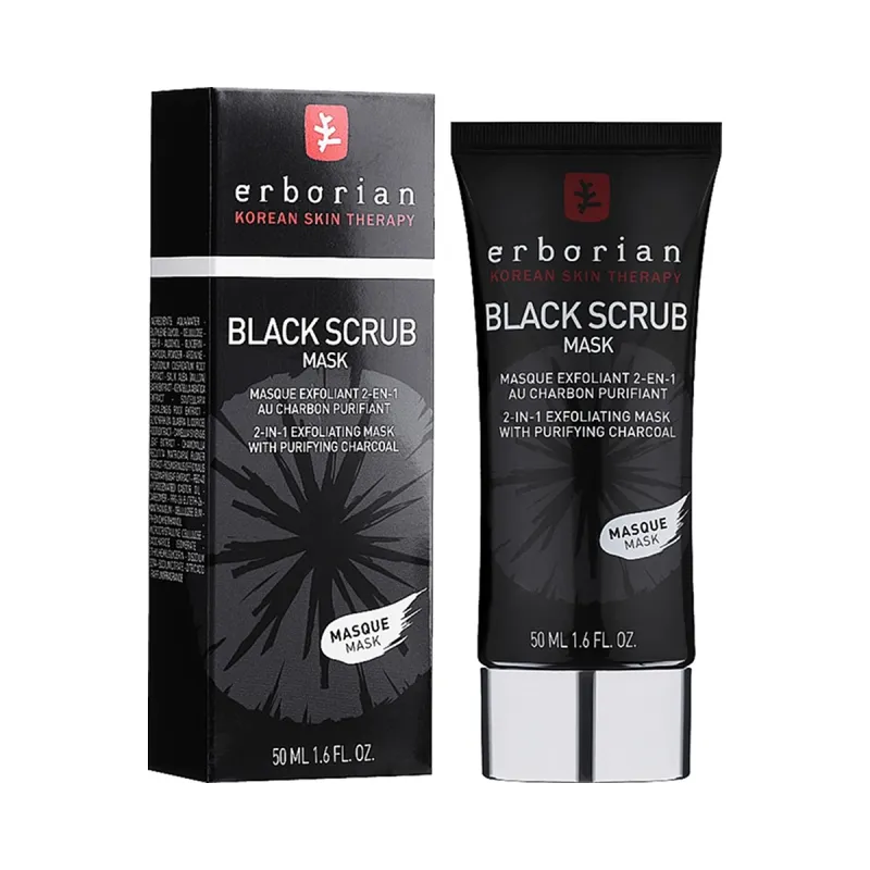 Erborian black scrub mask mascarilla exfoliante, 50 ml Erborian black scrub mask mascarilla exfoliante, 50 ml