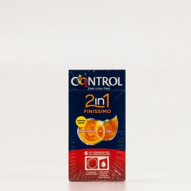 Control 2in1 Finissimo 6 Preservativos + Gel Control 2in1 Finissimo 6 Preservativos + Gel