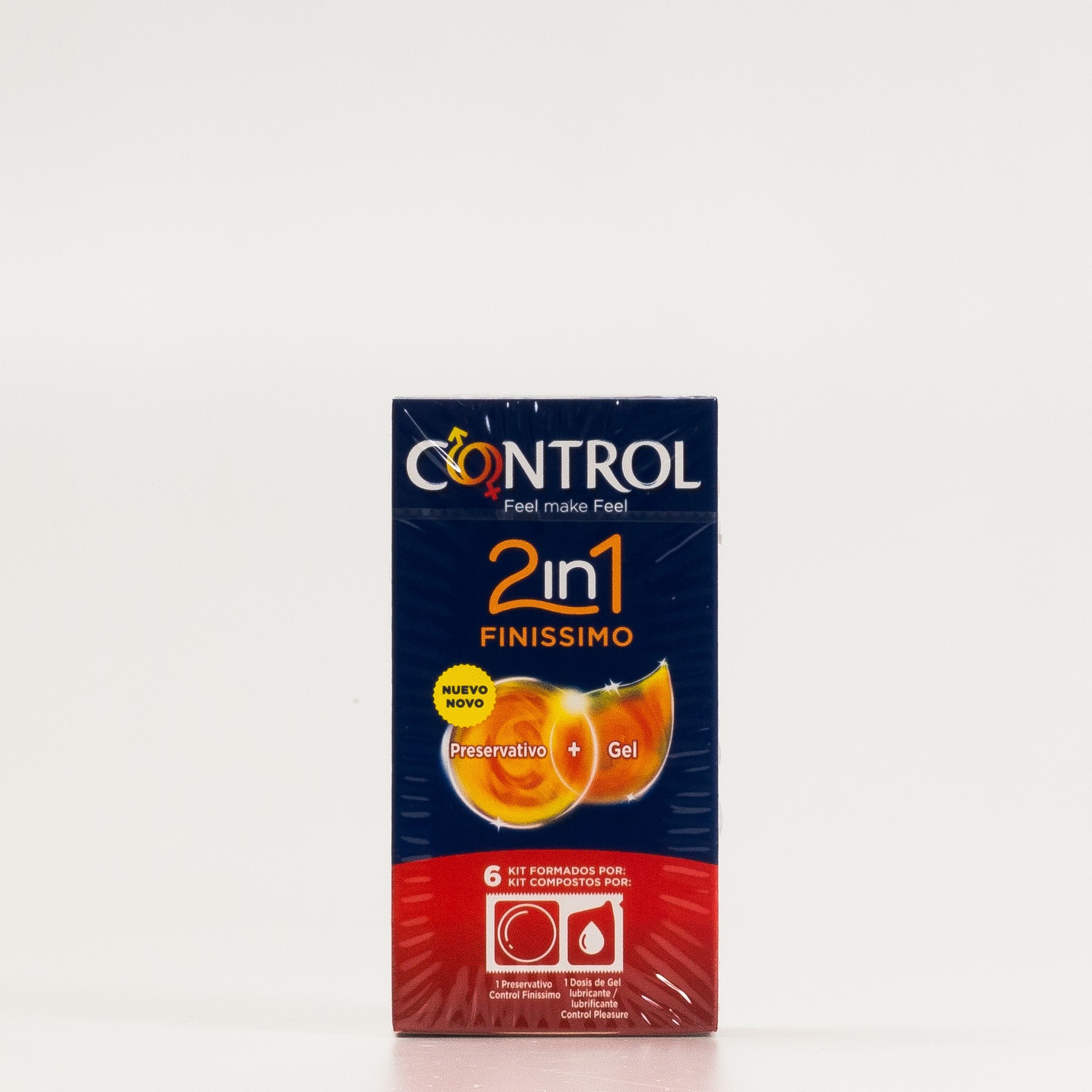 Control 2in1 Finissimo 6 Preservativos + Gel