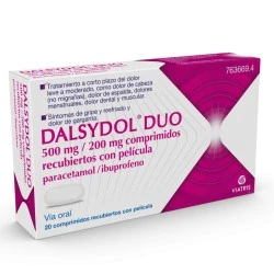 Dalsydol Duo 500mg/200mg, 20 comprimidos recubiertos
