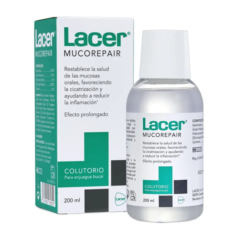 Lacer Mucorepair Colutorio, 200 ml Lacer Mucorepair Colutorio, 200 ml