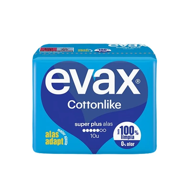 Evax Compresas Super plus alas, 10 Uds.