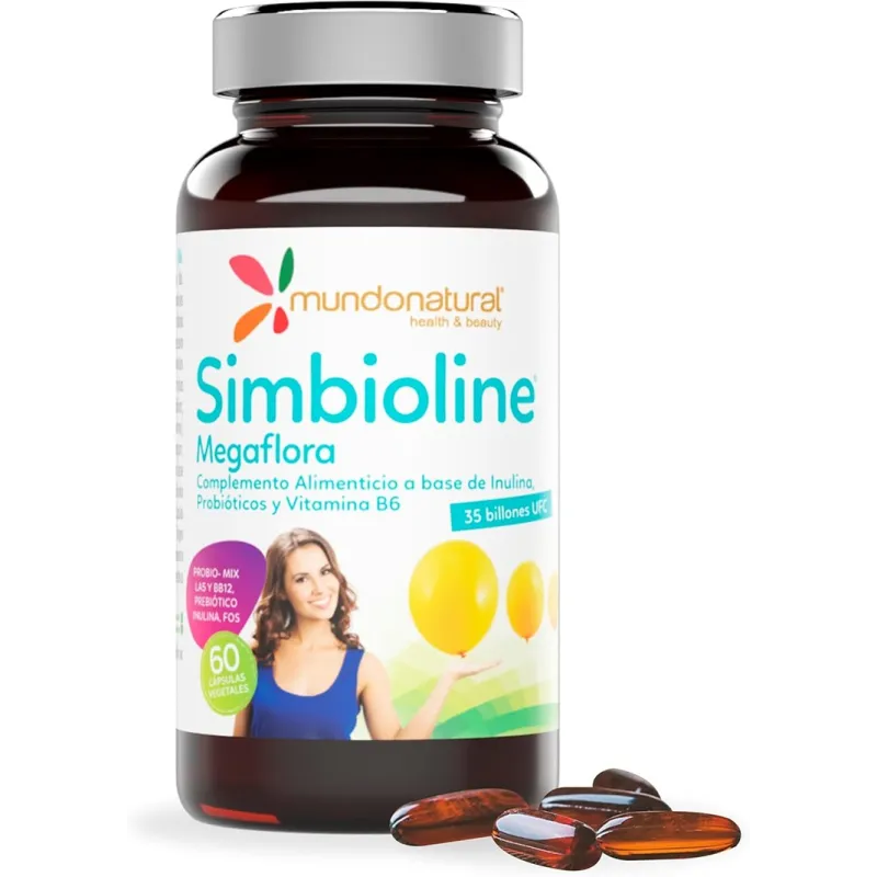 Mundo Natural Simbioline Vientre Plano, 60 cápsulas Salud intestinal