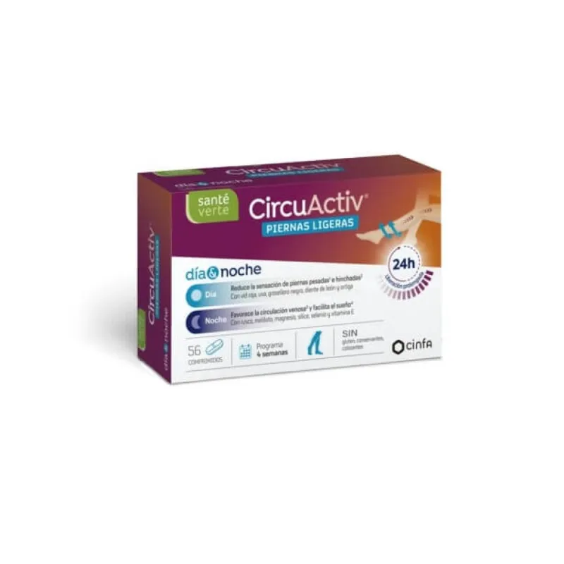 Circuactiv Piernas Ligeras Dia&Noche, 56 comprimidos Circuactiv Piernas Ligeras Dia&Noche, 56 comprimidos
