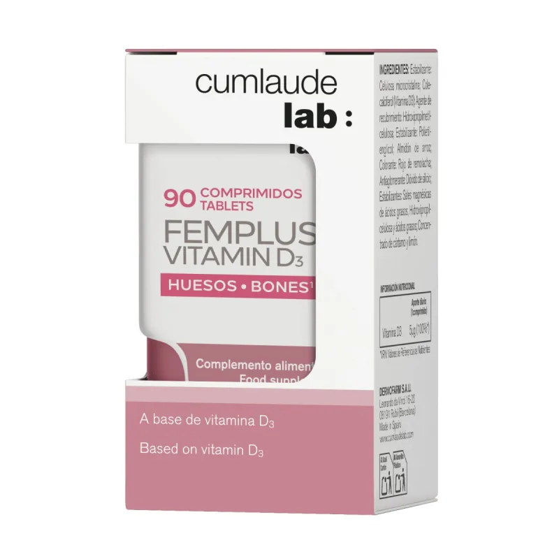 Cumlaude Femplus Vitamina D3, 90 comprimidos Cumlaude Femplus Vitamina D3, 90 comprimidos