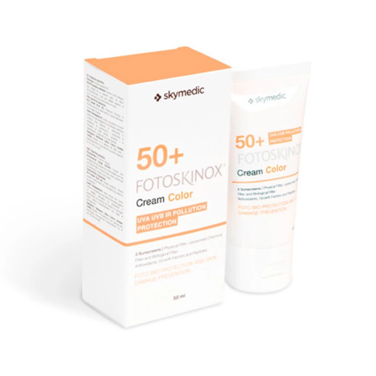 Fotoskinox SPF50+ con Color, 50 ml