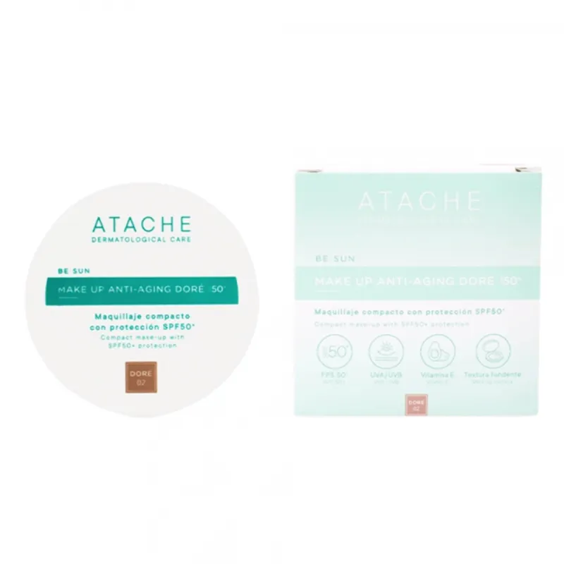 Atache Be Sun Anti-Aging Compacto Dorado SPF50