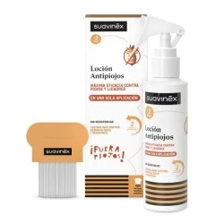 Suavinex Locion Antipiojos, 1250 ml + Lendrera