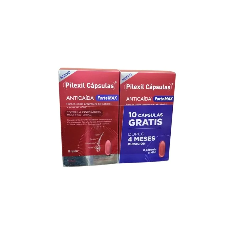 Pilexil Duplo Forte Max, 2x60 capsulas