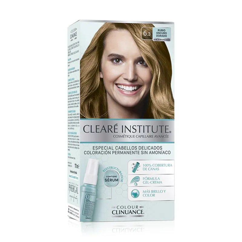 Cleare Institute Colour Clinuance Retocador Instantaneo Canas Raices y Cejas Tono Rubio Oscuro, 10 ml