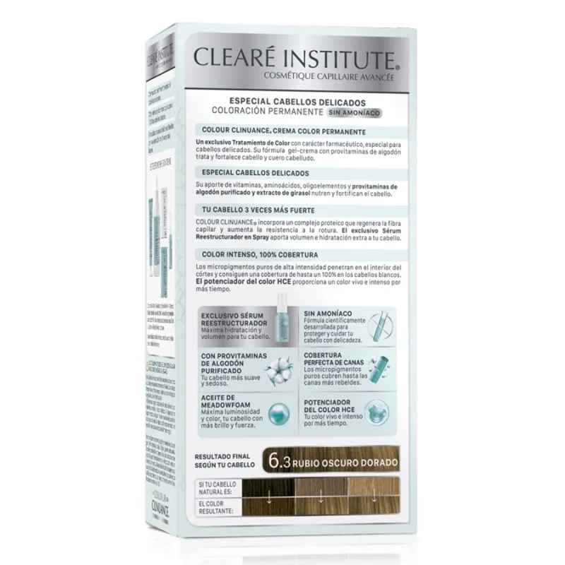 Cleare Institute Colour Clinuance Retocador Instantaneo Canas Raices y Cejas Tono Rubio Oscuro, 10 ml Cleare Institute Colour Clinuance Retocador Instantaneo Canas Raices y Cejas Tono Rubio Oscuro, 10 ml