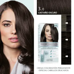 Cleare Institute Colour Clinuance Retocador Instantaneo Canas Raices y Cejas Tono Castaño Oscuro, 10 ml