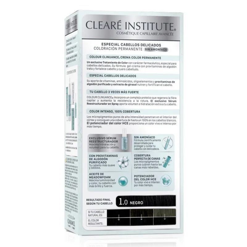 Cleare Institute Colour Clinuance Retocador Instantaneo Canas Raices y Cejas Tono Negro, 10 ml Cleare Institute Colour Clinuance Retocador Instantaneo Canas Raices y Cejas Tono Negro, 10 ml