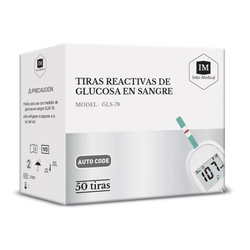 Inko Medical Reactivas Glucemia, 50 unidades